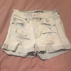 Women’s Aeropostale Light Wash Ripped Jean Shorts